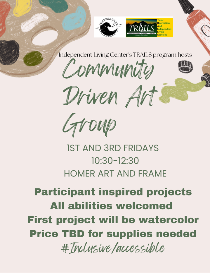 Community Driven Art Group Flyer