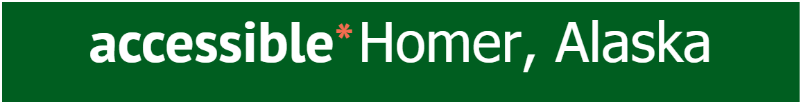 accessible Homer, Alaska Logo