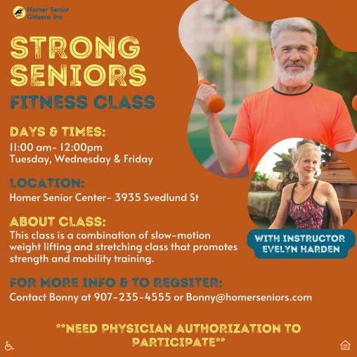 Strong Seniors Fitness Class Flyer