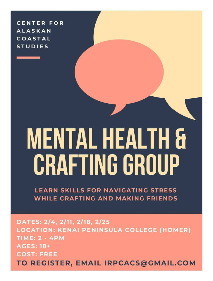 Mental Health & Crafting Group Flyer